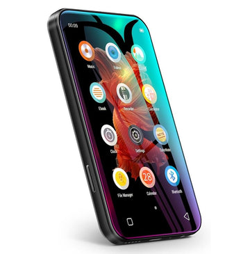 TIMMKOO Bluetooth MP4 MP3 Player, 4.0" Full Touch Screen, Portable HiFi Sound Mp3 Music Player, Voice Recorder, E-Book, Supports 512GB SD Card - Imported from UK